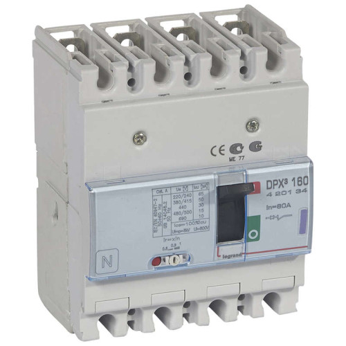 Выключатель авт. 4п DPX3 160 80А 50kA Leg